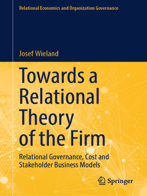 cover image of Towards a Relational Theory of the Firm